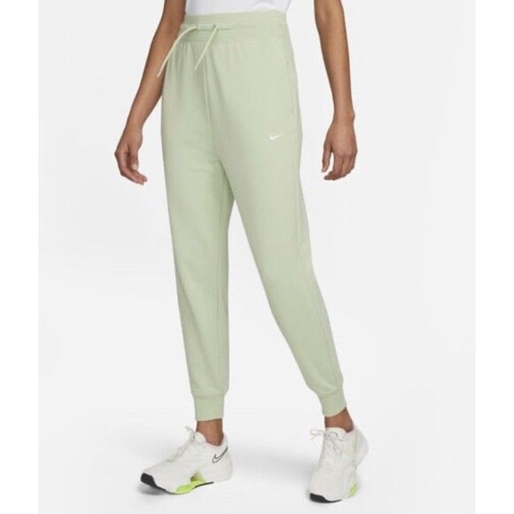 Nike Dri-FIT One Women's High-Waisted 7/8 French Terry Joggers - Picture 1 of 6